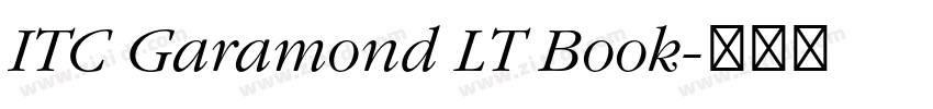 ITC Garamond LT Book字体转换